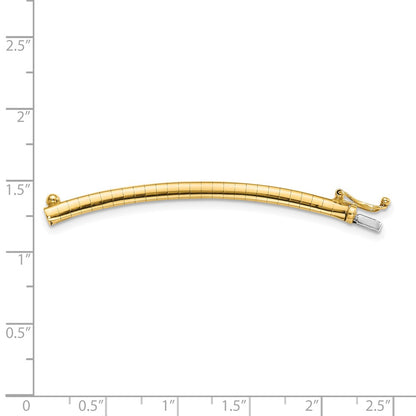 14K Yellow Gold 3mm Omega Extender for Necklace