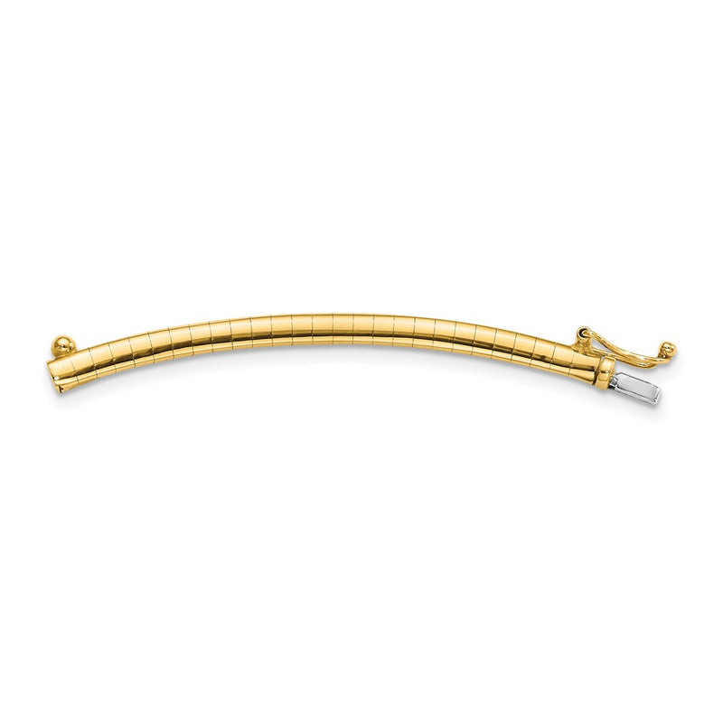 14K Yellow Gold 3mm Omega Extender for Necklace