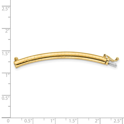 14K Yellow Gold 4mm Omega Extender for Necklace