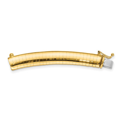 14K Yellow Gold 8mm Omega Extender for Necklace