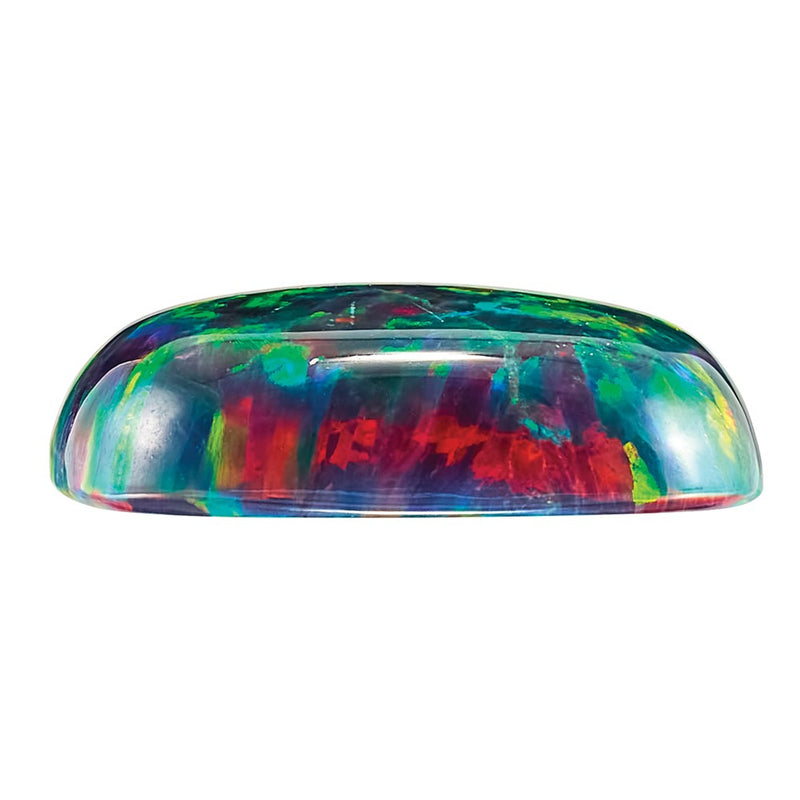 Gemstone Imitation Black Opal 7mm Cushion Cabochon