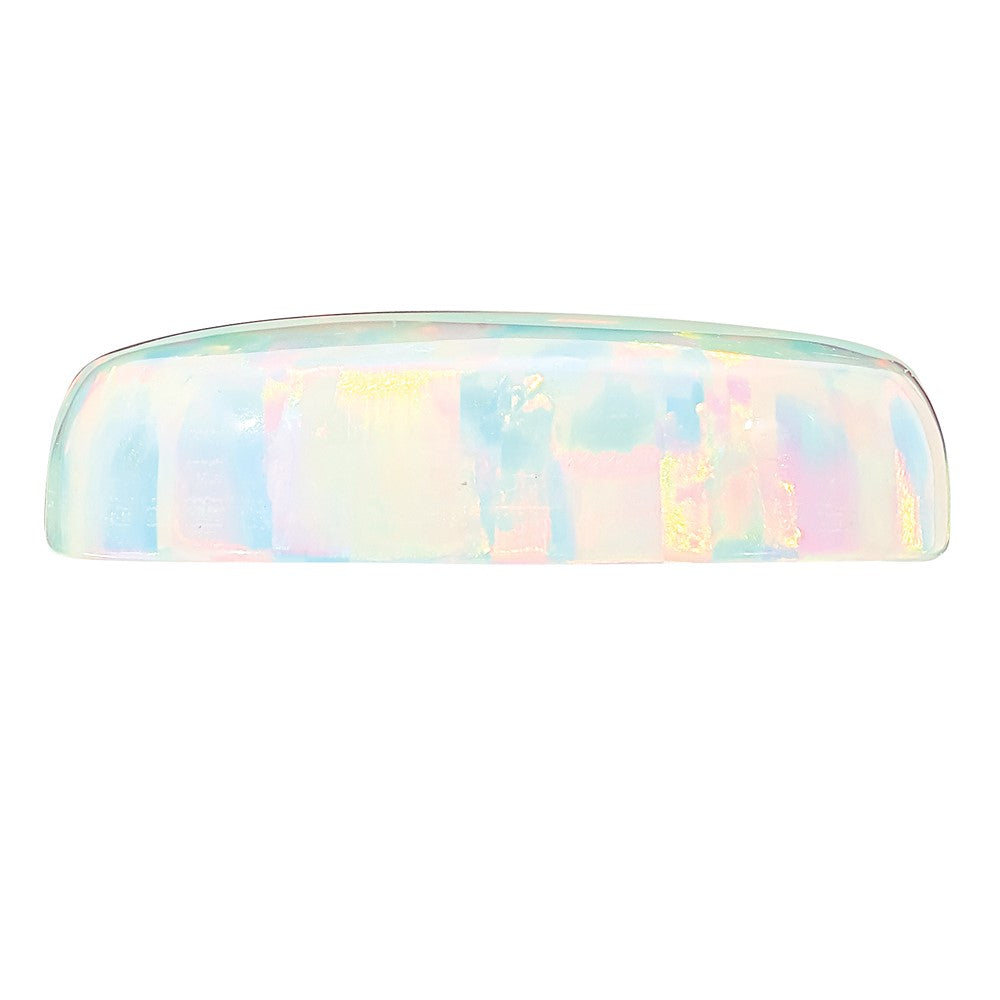 Gemstone Imitation White Opal 5mm Cushion Cabochon