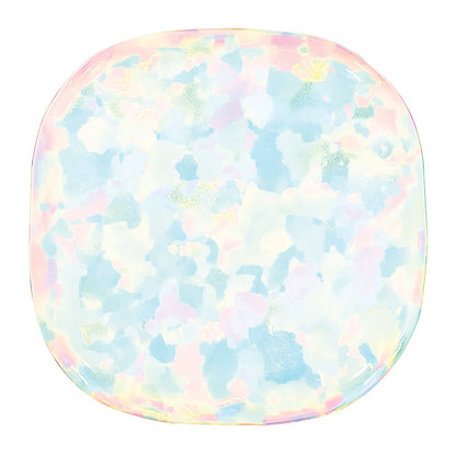Gemstone Imitation White Opal 8mm Cushion Cabochon
