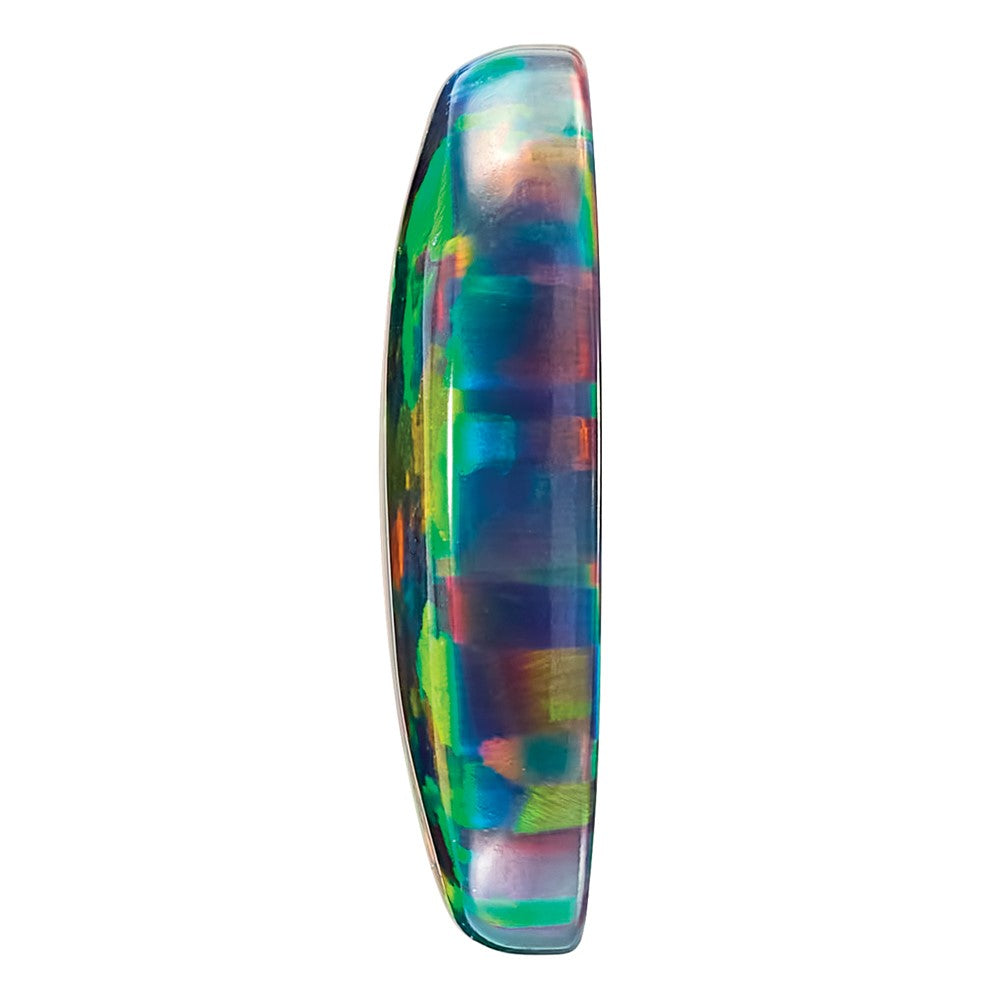 Gemstone Imitation Black Opal 10X8mm Oval Cabochon