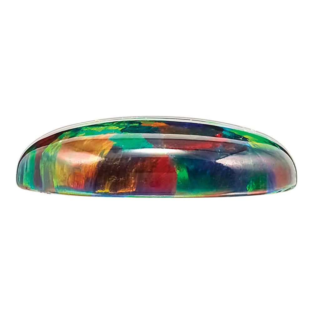 Gemstone Imitation Black Opal 7mm Round