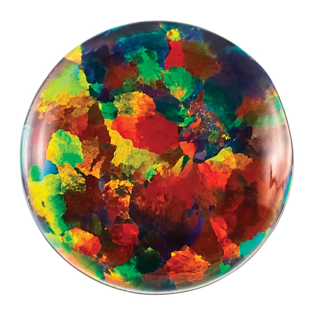 Gemstone Imitation Black Opal 7mm Round
