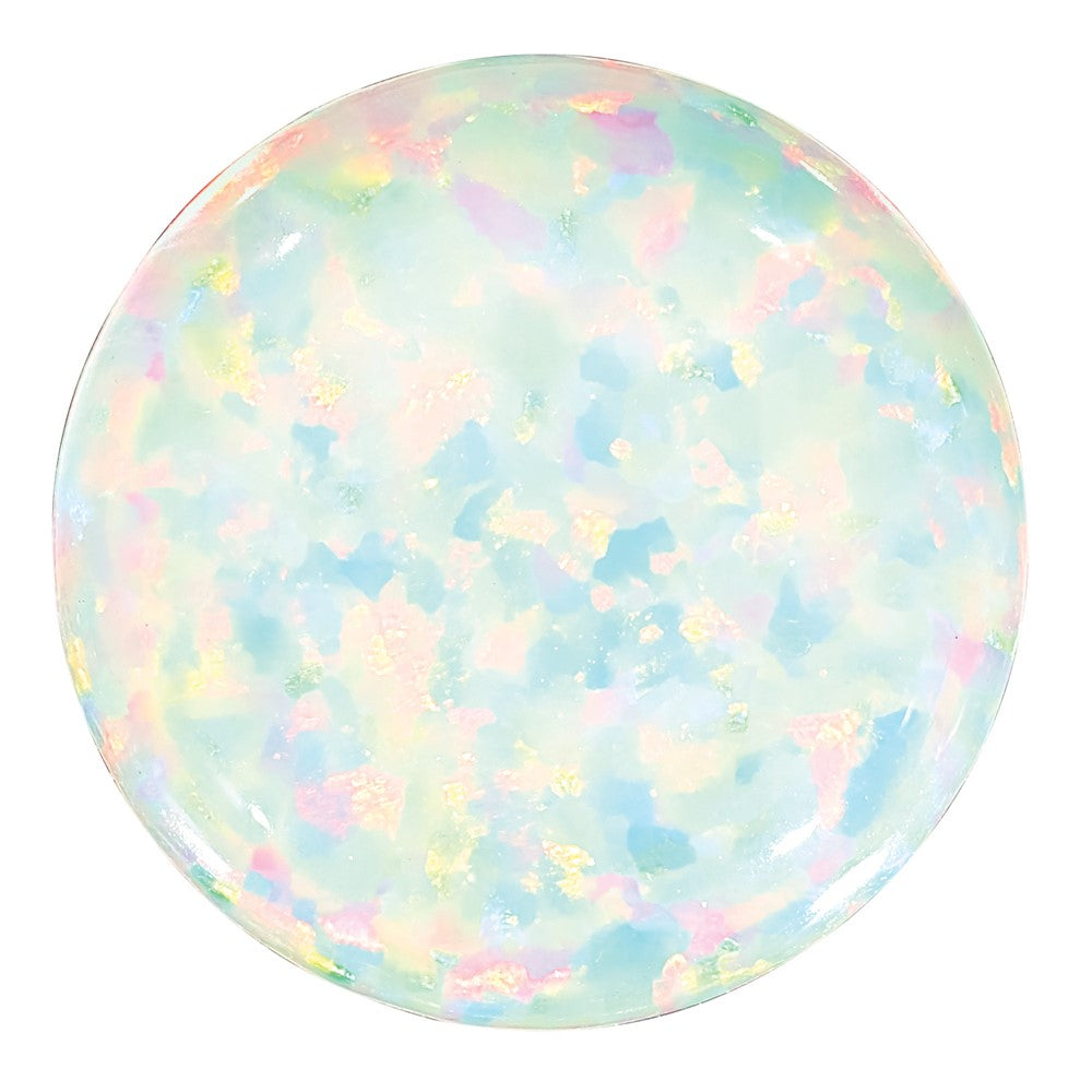 Gemstone Imitation White Opal 7mm Round