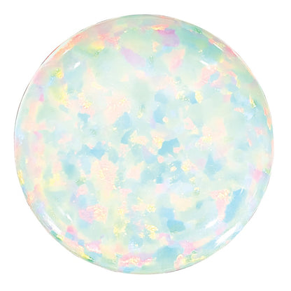 Gemstone Imitation White Opal 7mm Round