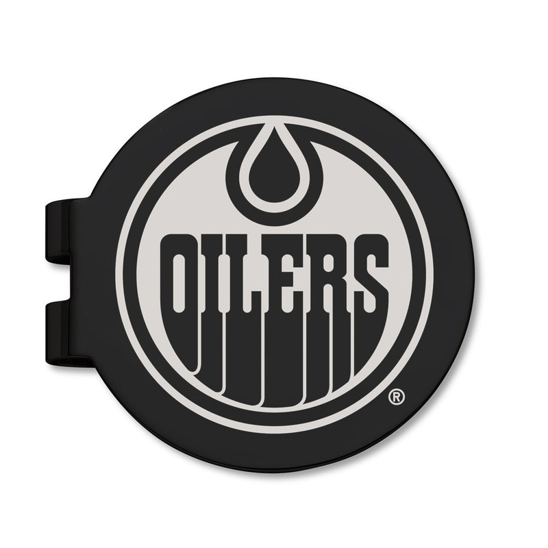 Stainless Steel Edmonton Oilers Black Prevail Engraved Money Clip