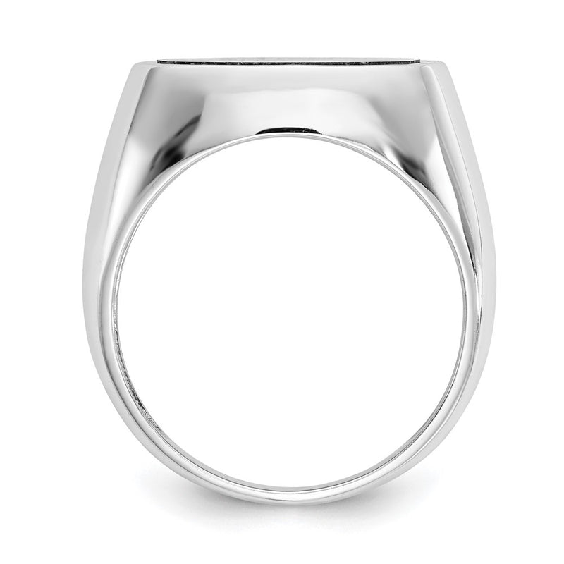 14K White Gold Blue Lapis Real Diamond Ring