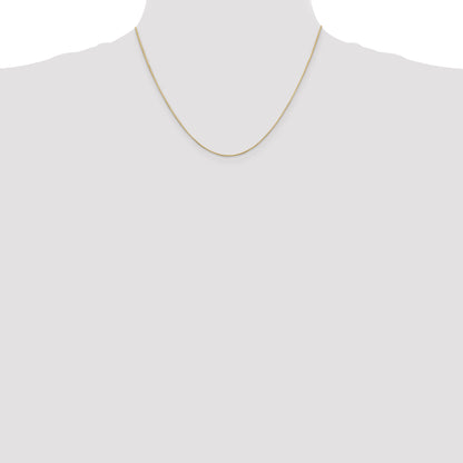 14K Yellow Gold 18 Inch .6mm Octagonal Snake With Lobster Clasp Chain