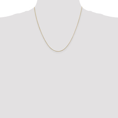 14K Yellow Gold 20 Inch .6mm Octagonal Snake With Lobster Clasp Chain