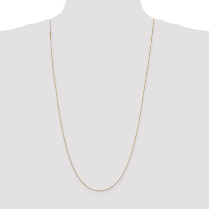 14K Yellow Gold 30 Inch .6mm Octagonal Snake With Lobster Clasp Chain