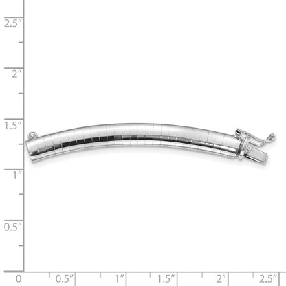 14K White Gold 6mm Dome Omega Extender for Necklace