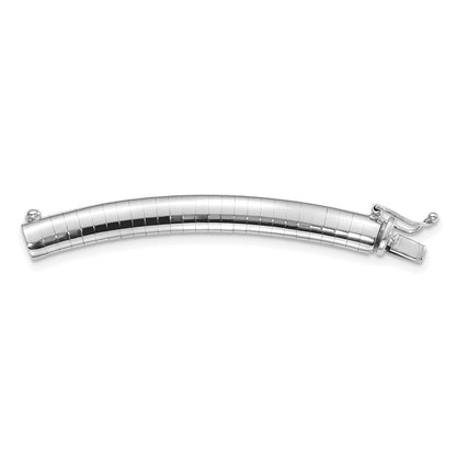 14K White Gold 6mm Dome Omega Extender for Necklace