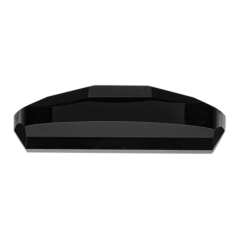 Gemstone Onyx 9.25mm X 7.90mm Bar Barrel Black