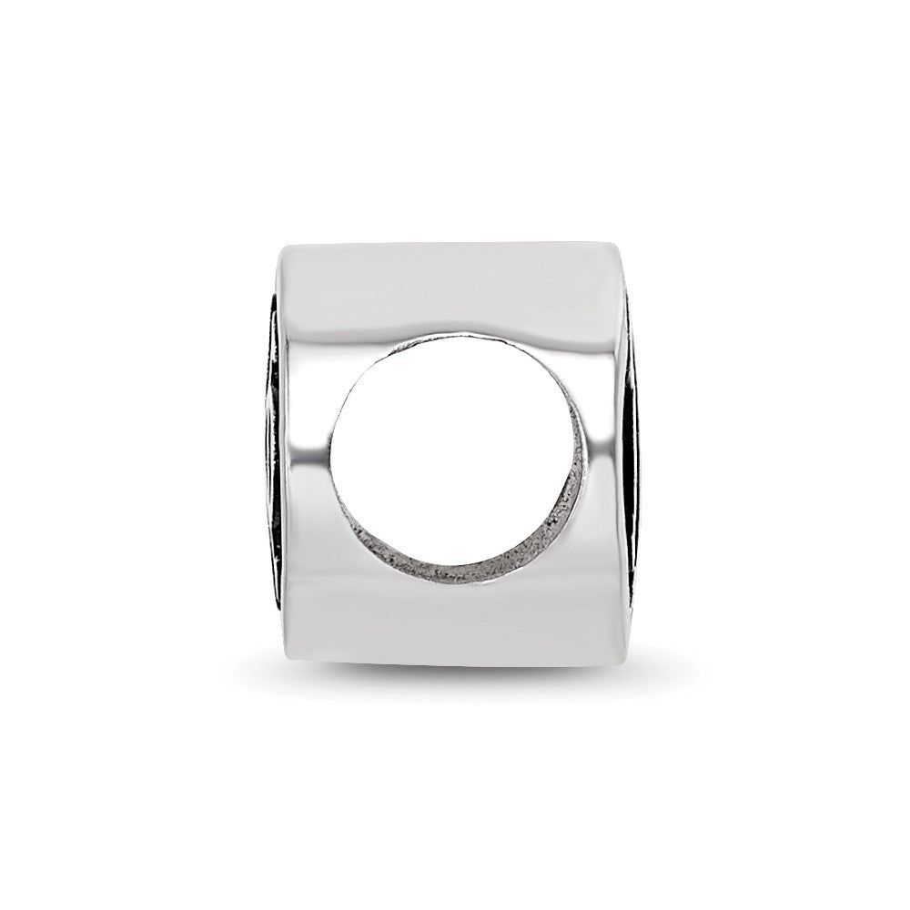 Sterling Silver Logoart 15.25mm Pi Beta Phi Oval Greek Letters Bead