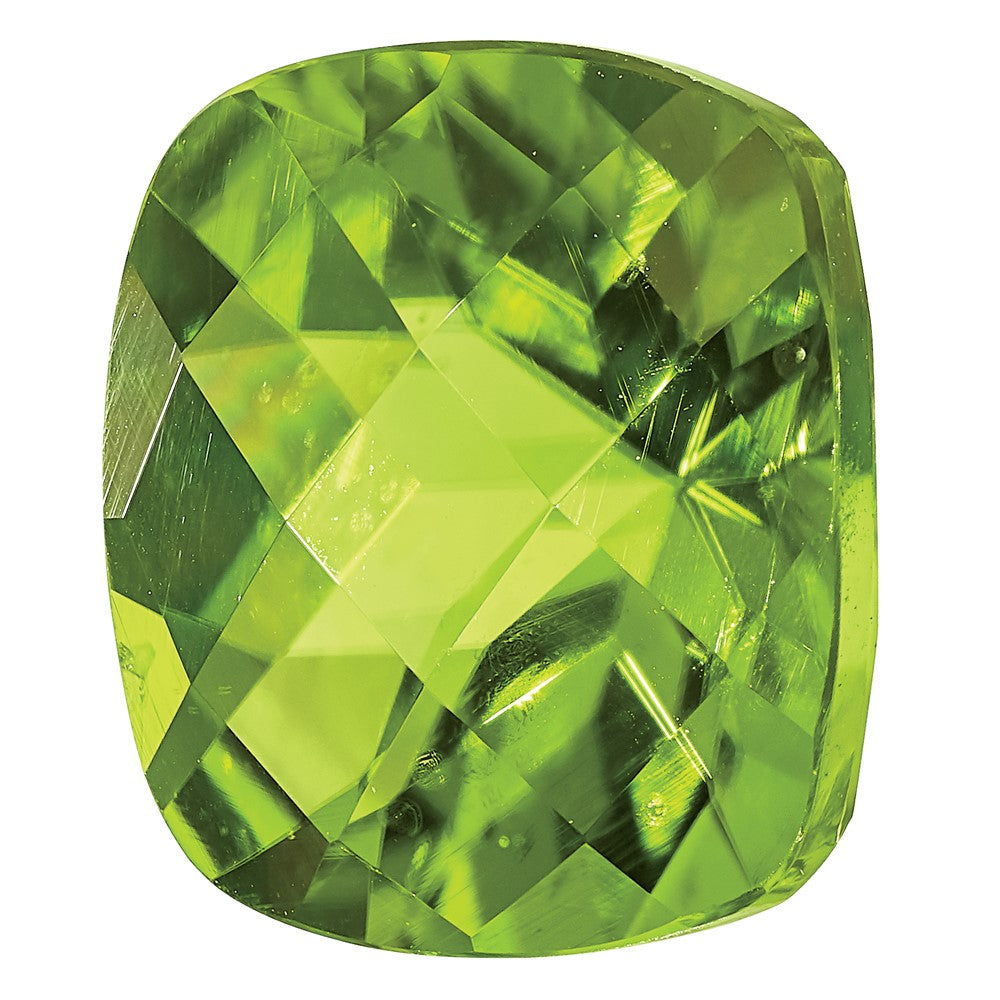 Gemstone Peridot Aa Quality 6mm Antique Cushion Checkerboard