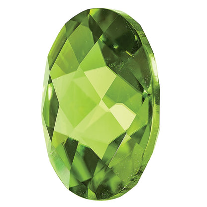 Gemstone Peridot Aa Quality 8X6mm Oval Checkerboard