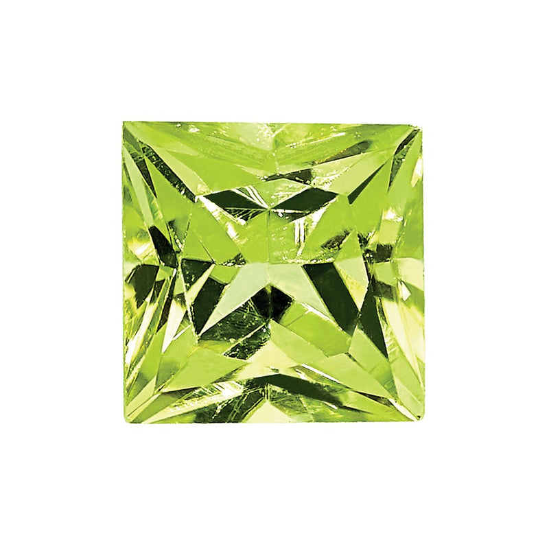 Gemstone Peridot Aa Quality 3mm Princess