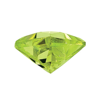 Gemstone Peridot Aa Quality 7mm Square Step-Cut