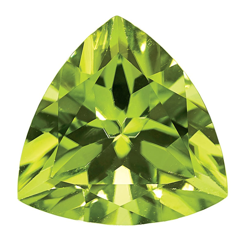 Gemstone Peridot Aa Quality 6mm Trillion