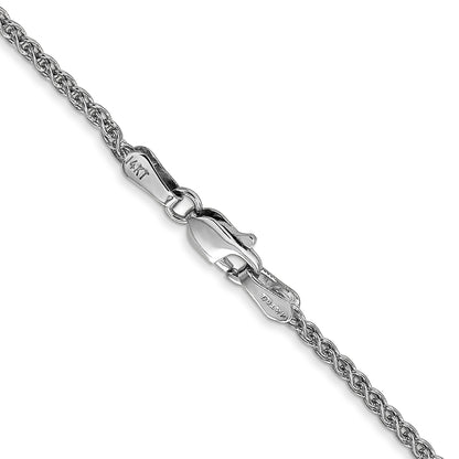 14K White Gold 14 Inch 1.7mm Spiga With Lobster Clasp Chain