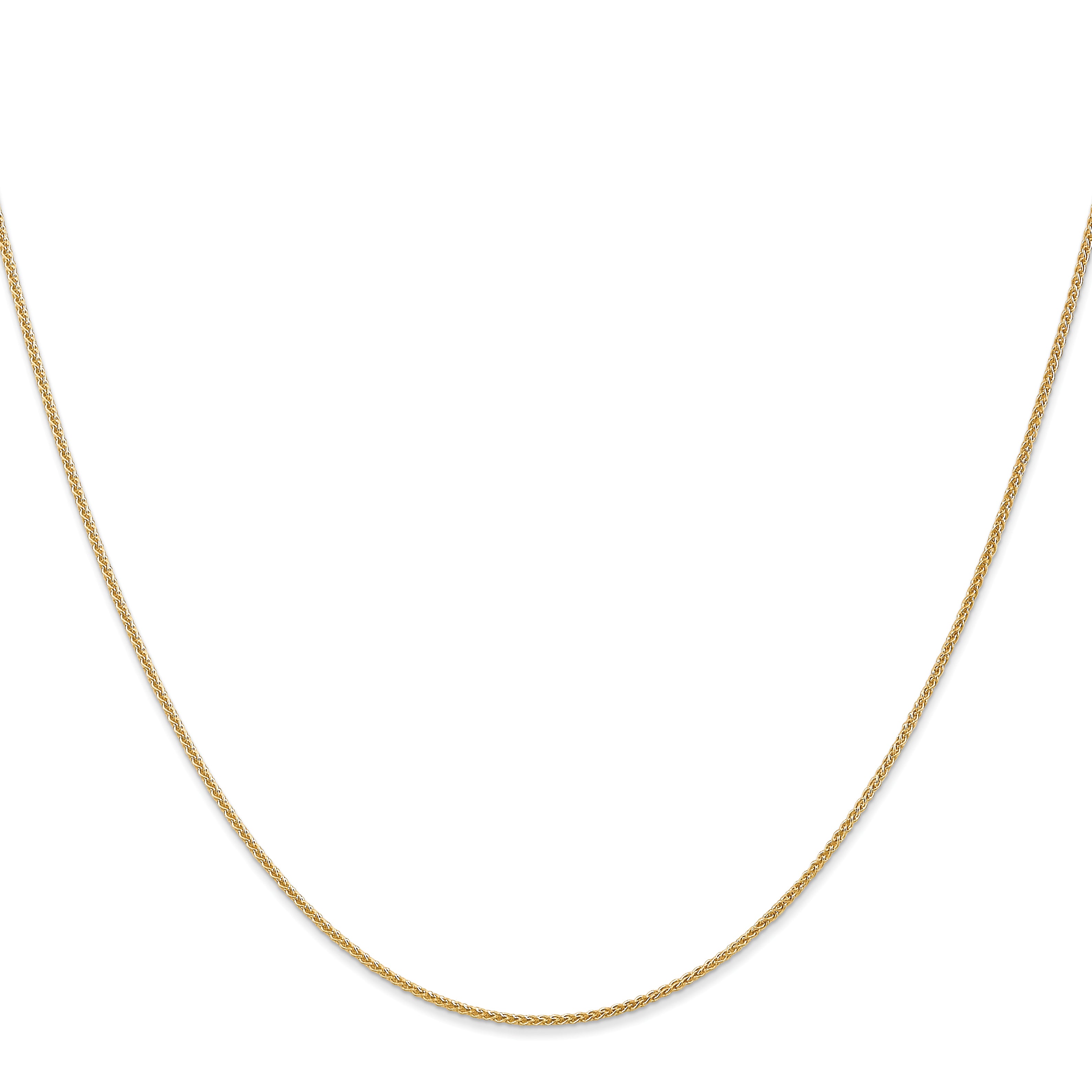 14K Yellow Gold 14 Inch 1.05mm Spiga With Lobster Clasp Chain