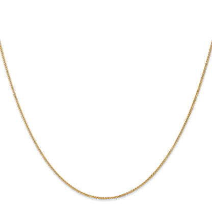 14K Yellow Gold 14 Inch 1.05mm Spiga With Lobster Clasp Chain
