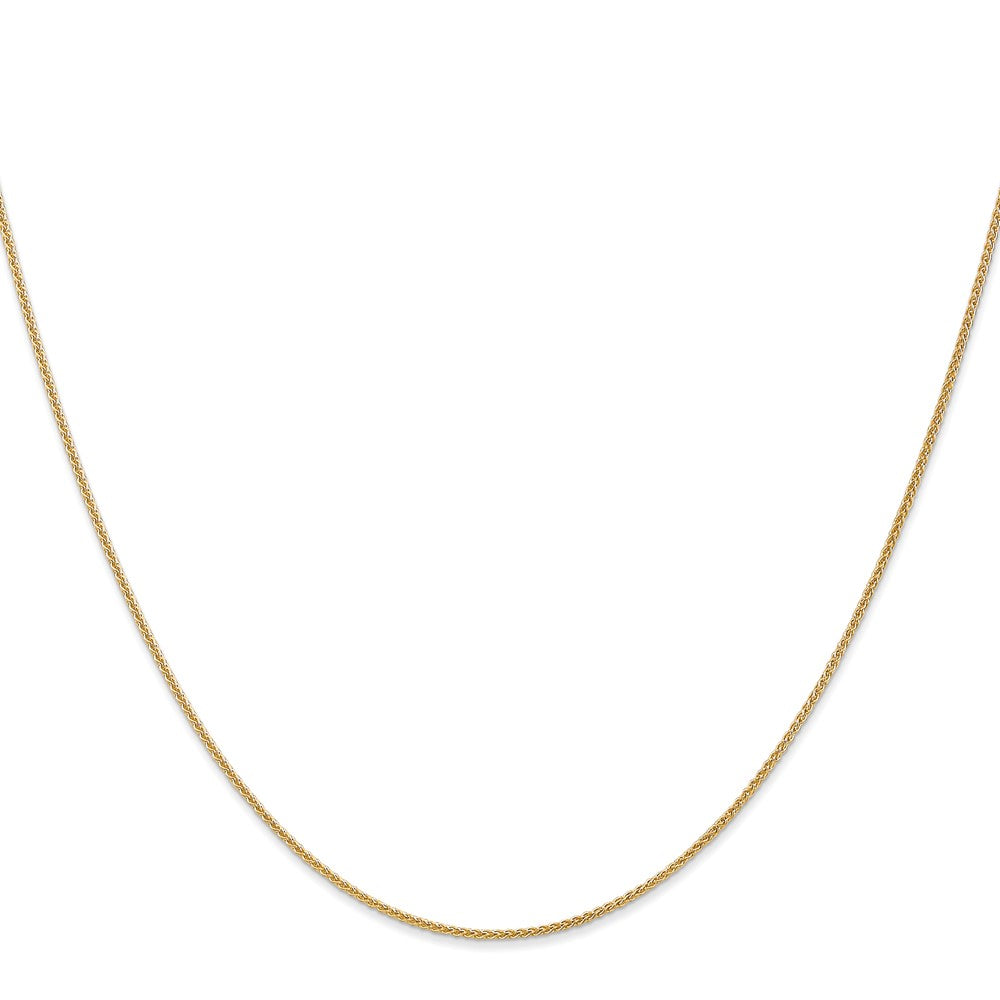 14K Yellow Gold 18 Inch 1.05mm Spiga With Lobster Clasp Chain Necklace
