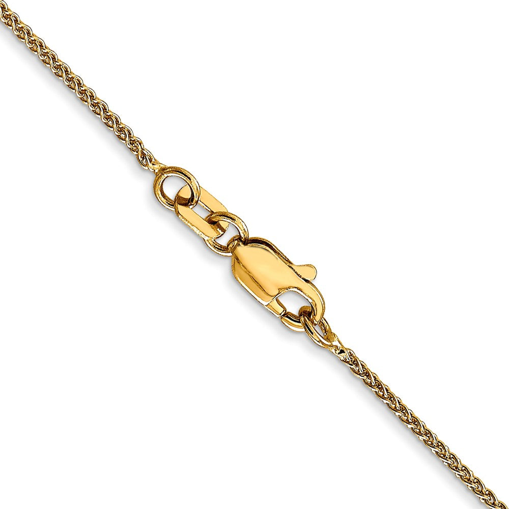 14K Yellow Gold 18 Inch 1.05mm Spiga With Lobster Clasp Chain Necklace