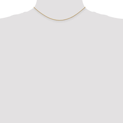 14K Yellow Gold 14 Inch 1.05mm Spiga With Lobster Clasp Chain