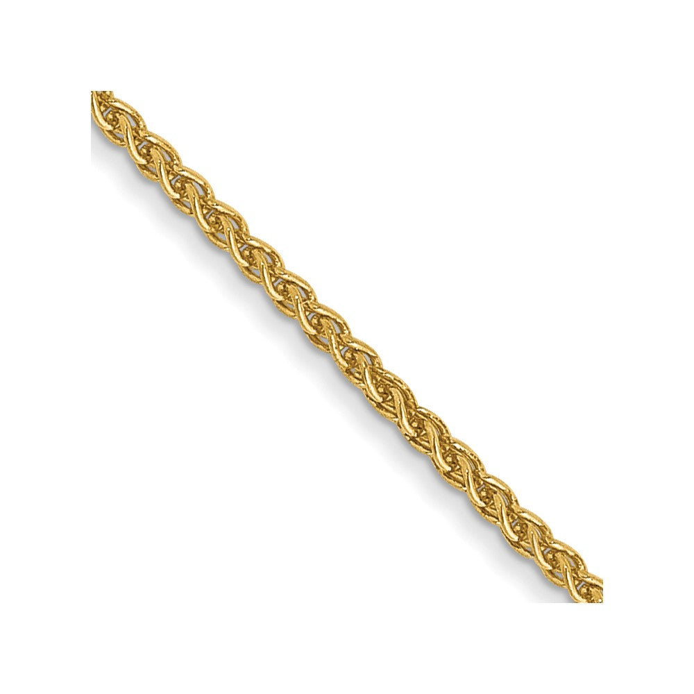 14K Yellow Gold 18 Inch 1.05mm Spiga With Lobster Clasp Chain Necklace