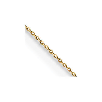 14k Yellow Gold .75mm Round Open Link Cable Chain Children's Necklace