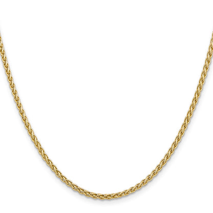 14K Yellow Gold 24 Inch 2.8mm Spiga With Lobster Clasp Chain Necklace