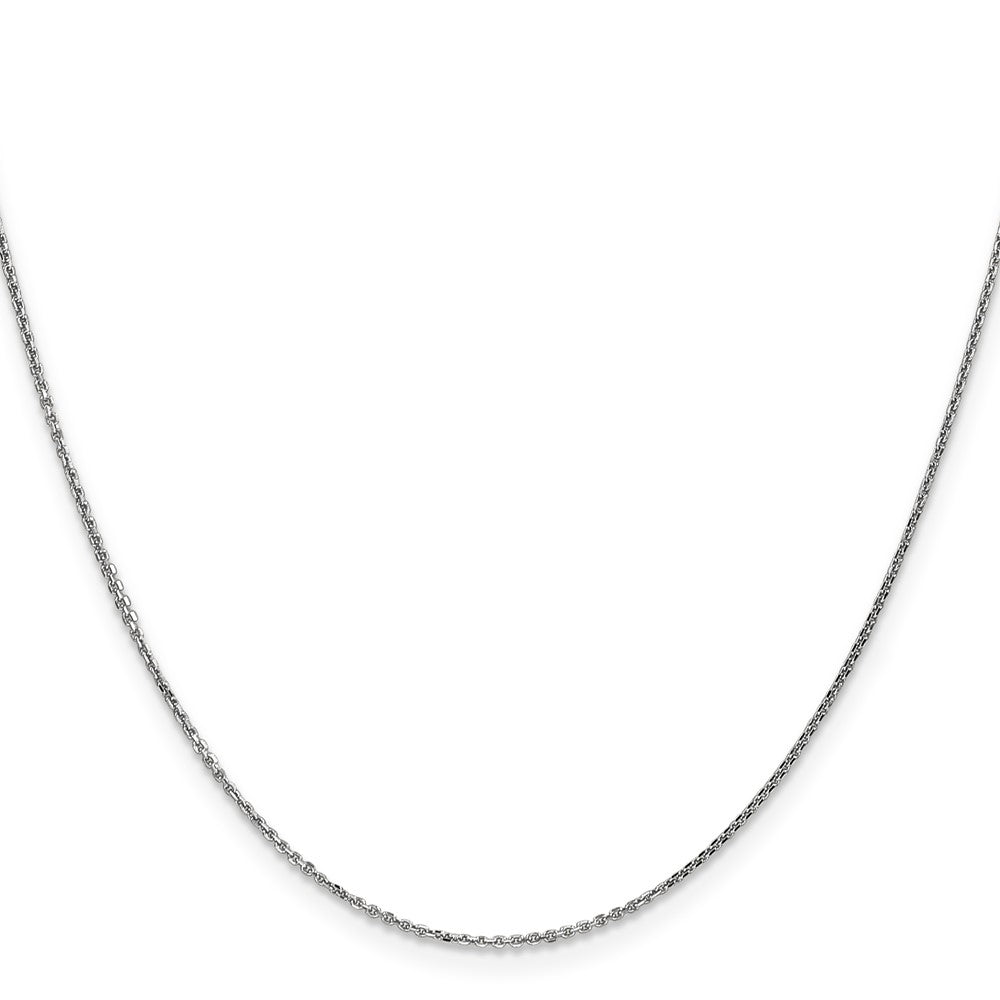 14K White Gold .95mm Diamond-Cut Cable With Lobster Clasp Chain Children's Necklace