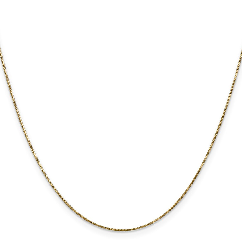 14K Yellow Gold .85mm Diamond-Cut Spiga With Lobster Clasp Chain Necklace