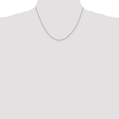 14K Yellow Gold .85mm Diamond-Cut Spiga With Lobster Clasp Chain Necklace