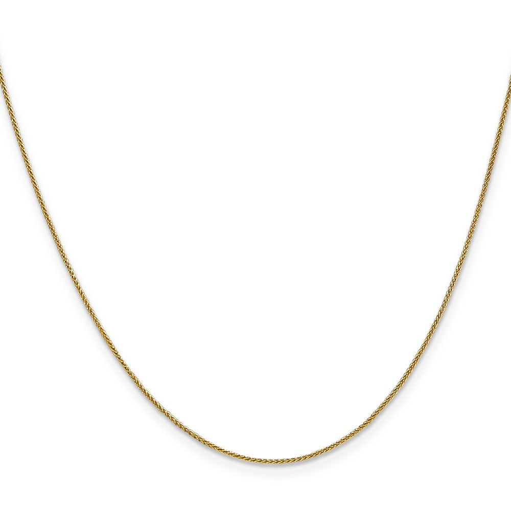 14K Yellow Gold .85mm Spiga With Lobster Clasp Chain Necklace