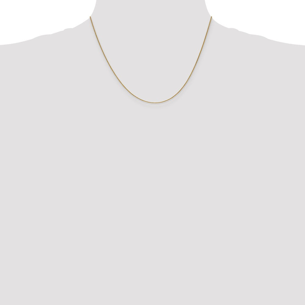 14K Yellow Gold .85mm Spiga With Lobster Clasp Chain Necklace