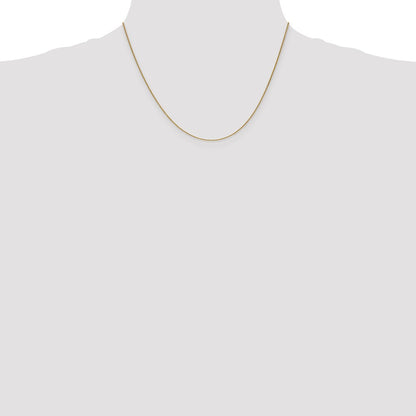 14K Yellow Gold .85mm Spiga With Lobster Clasp Chain Necklace