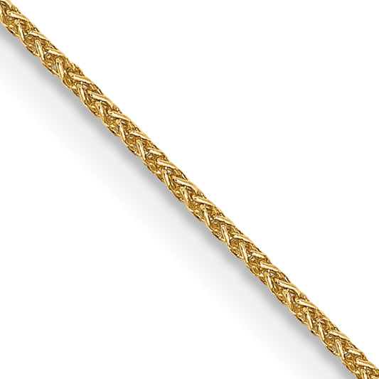 14K Yellow Gold 14 Inch .85mm Spiga With Lobster Clasp Chain