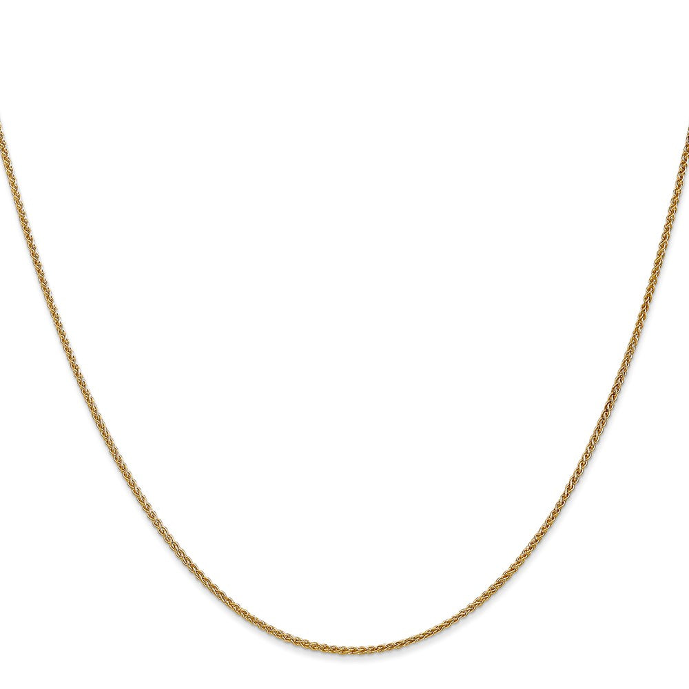 14K Yellow Gold 1.25mm Spiga With Lobster Clasp Chain Necklace