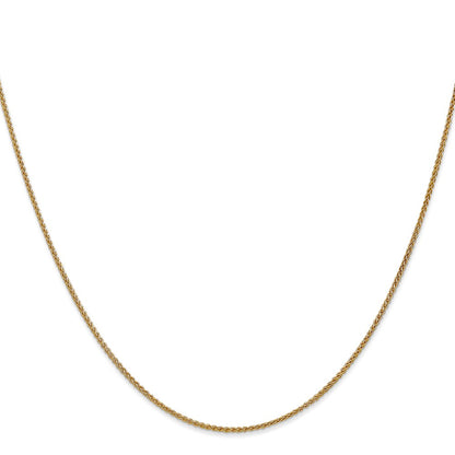 14K Yellow Gold 1.25mm Spiga With Lobster Clasp Chain Necklace