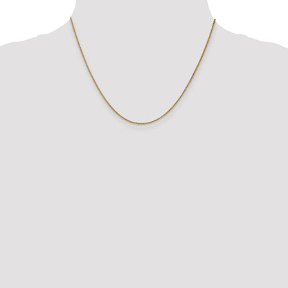 14K Yellow Gold 1.25mm Spiga With Lobster Clasp Chain Necklace