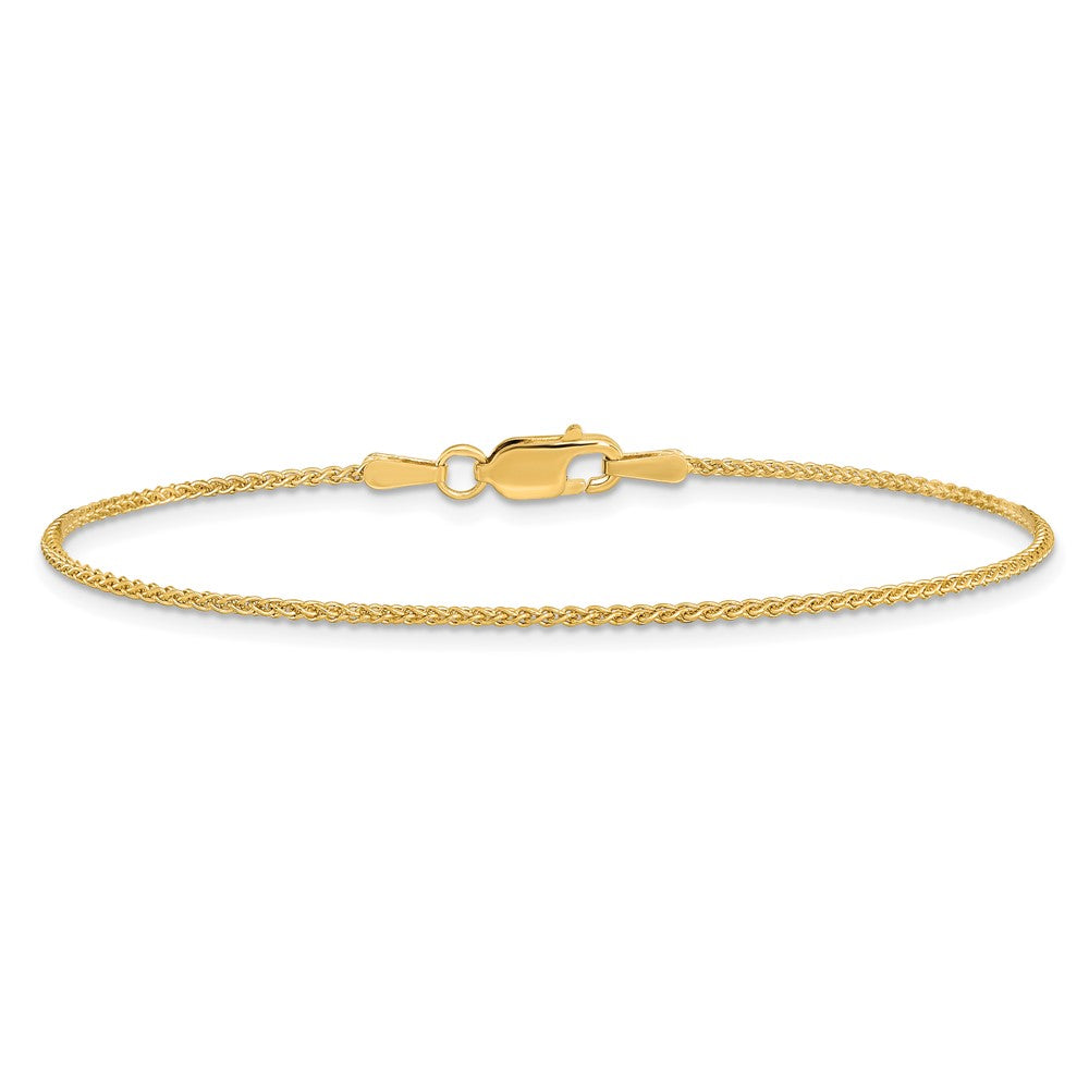 14K Yellow Gold 6 Inch 1.25mm Spiga With Lobster Clasp Bracelet