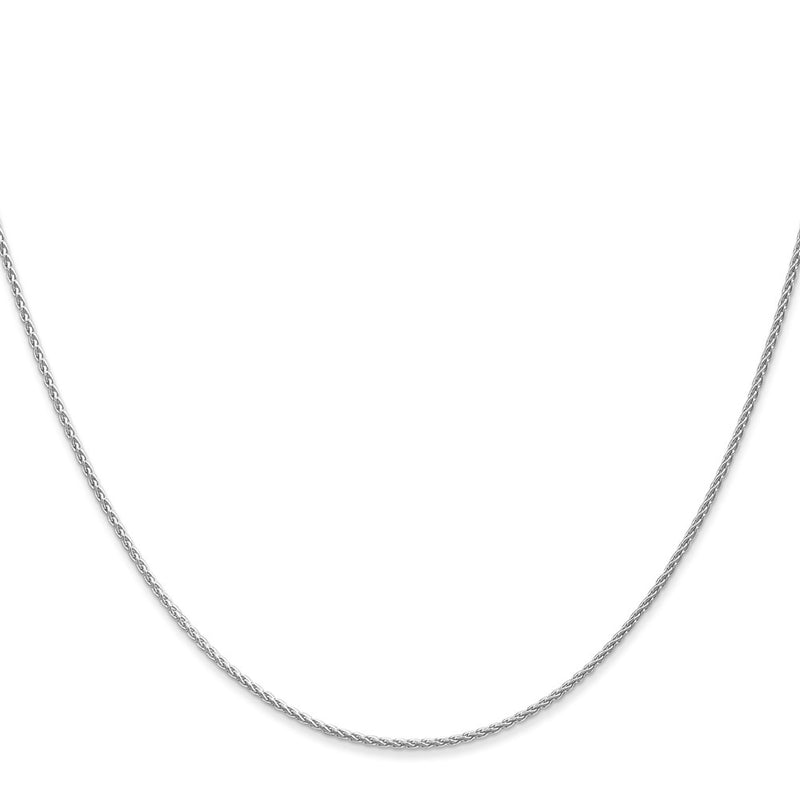 14K White Gold 1.2mm Parisian Wheat With Lobster Clasp Chain Children's Necklace