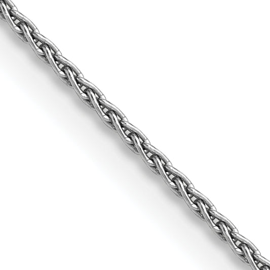 14K White Gold 14 Inch 1.5mm Parisian Wheat With Lobster Clasp Chain