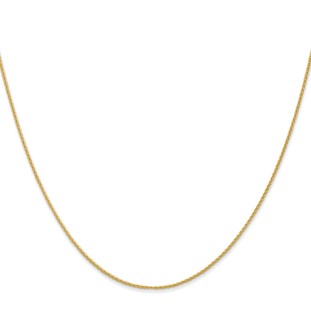 14K Yellow Gold 1mm Parisian Wheat With Lobster Clasp Chain Children's Necklace
