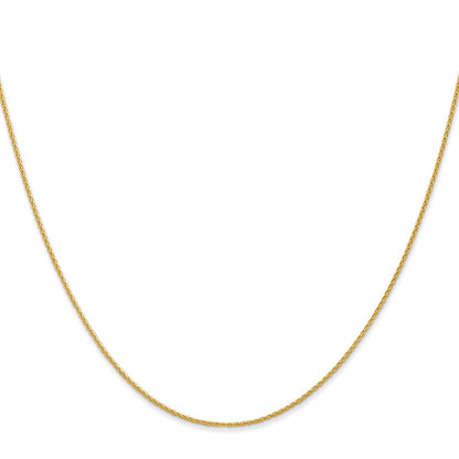 14K Yellow Gold 1mm Parisian Wheat With Lobster Clasp Chain Children's Necklace